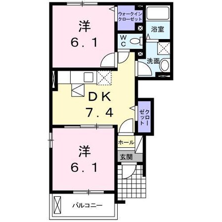 Ｎｅｗ和田ハイツ　Ｂの物件間取画像